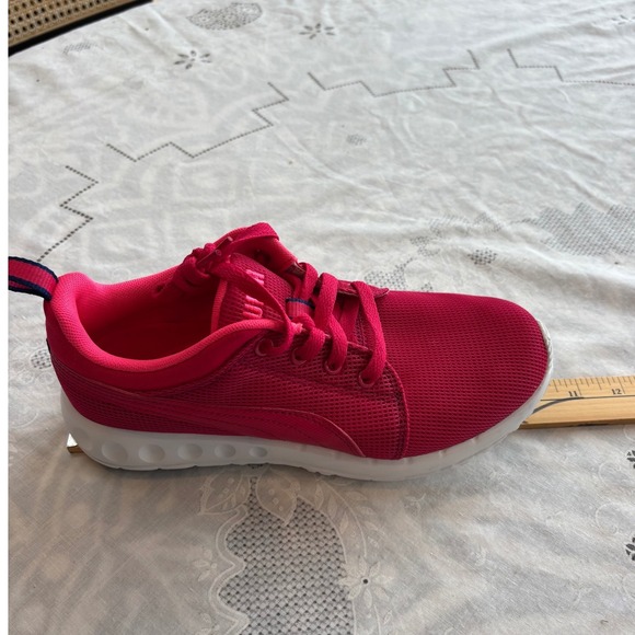 NWOT Puma Pink Lace Up Athletic Shoes Sneakers Women's Size 7, euro 37.5, UK 4.5 - Picture 10 of 10